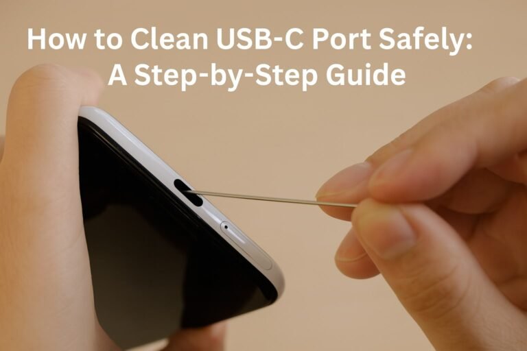 How to Clean USB-C Port Safely