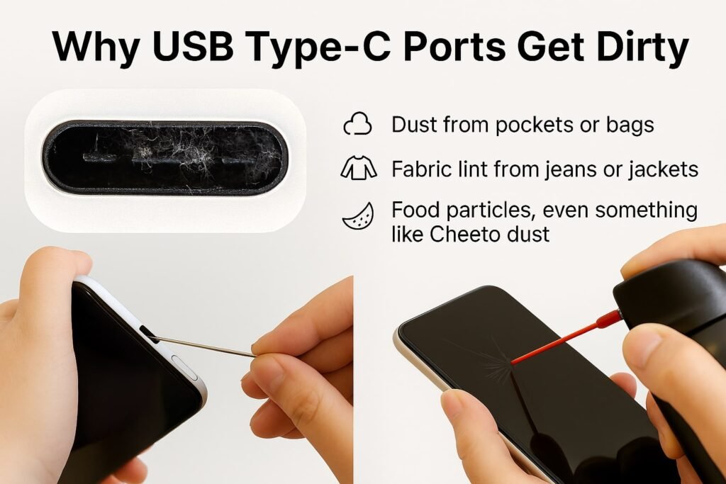 How to Clean USB-C Port Safely