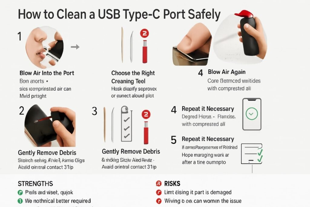How to Clean USB-C Port Safely