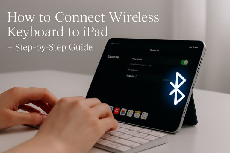 How to Connect Wireless Keyboard to iPad