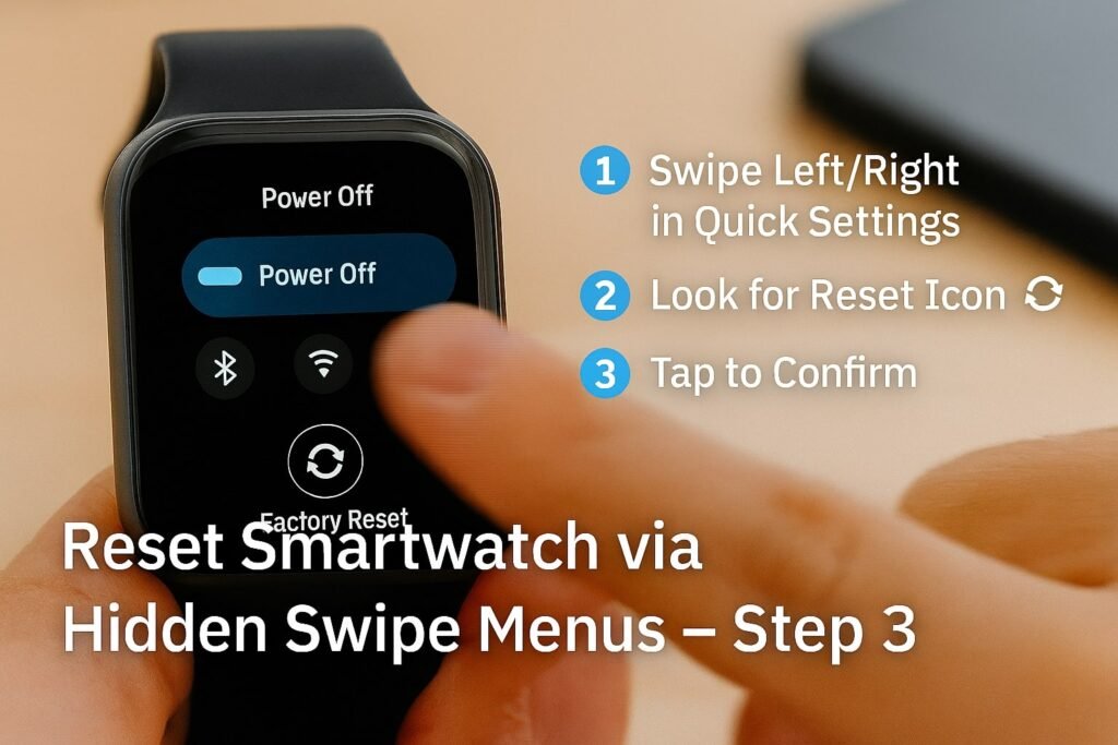 how to reset smartwatch to factory settings