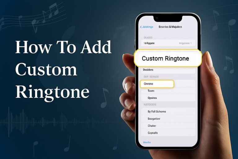 How To Add Custom Ringtone Iphone